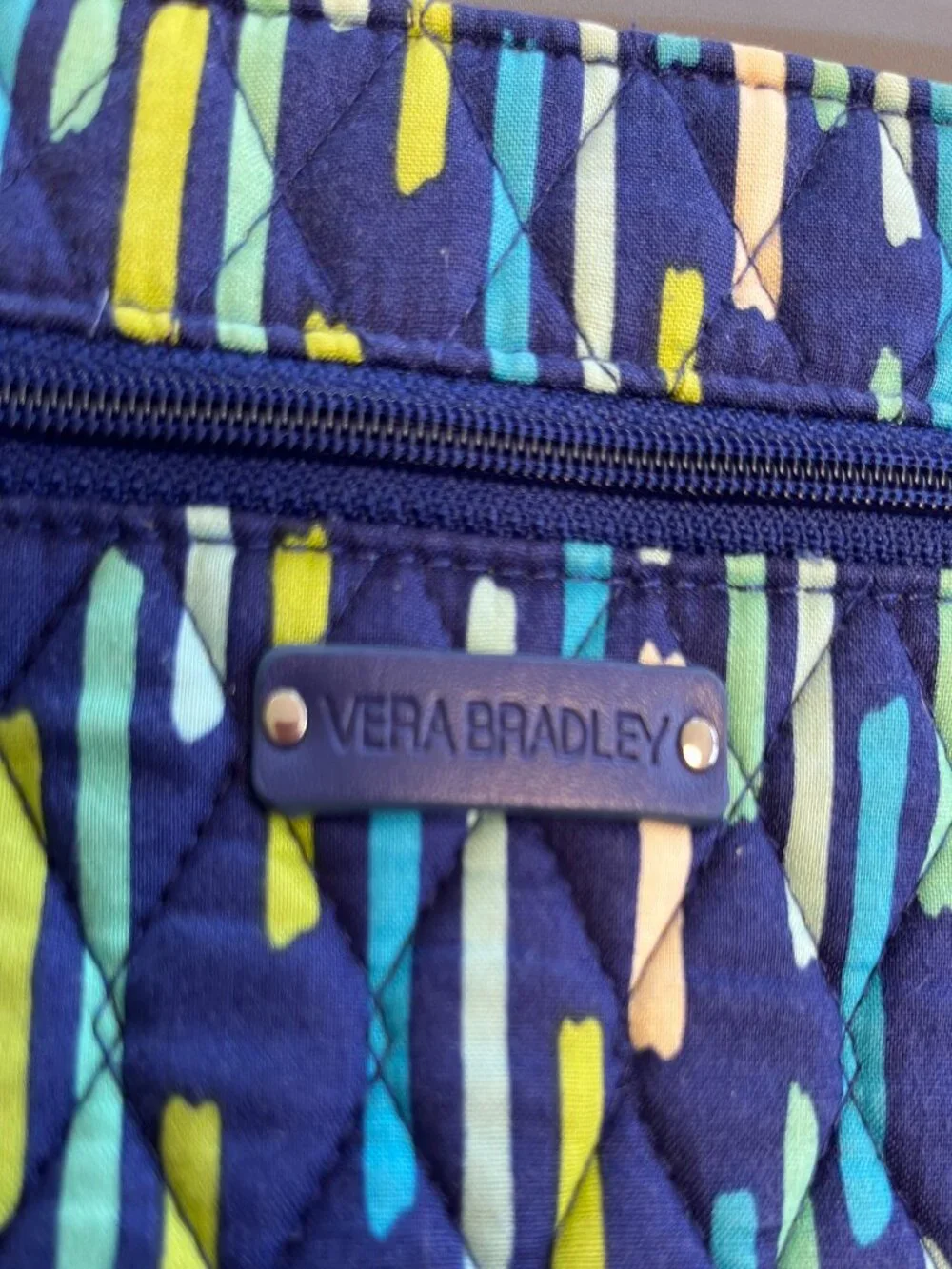 Vera Bradley Petite Double Zip Hipster Katalina Blues Crossbody Bag